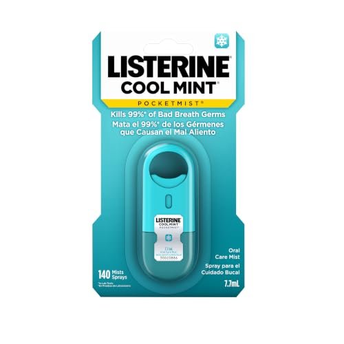 Listerine Pocketmist Oral Care Mist, Cool Mint, 0.26 fl. oz/7.7 mL x 2 - Image 19