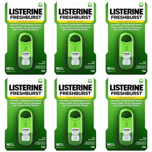 Listerine Pocketmist Oral Care Mist, Cool Mint, 0.26 fl. oz/7.7 mL x 2 - Image 21