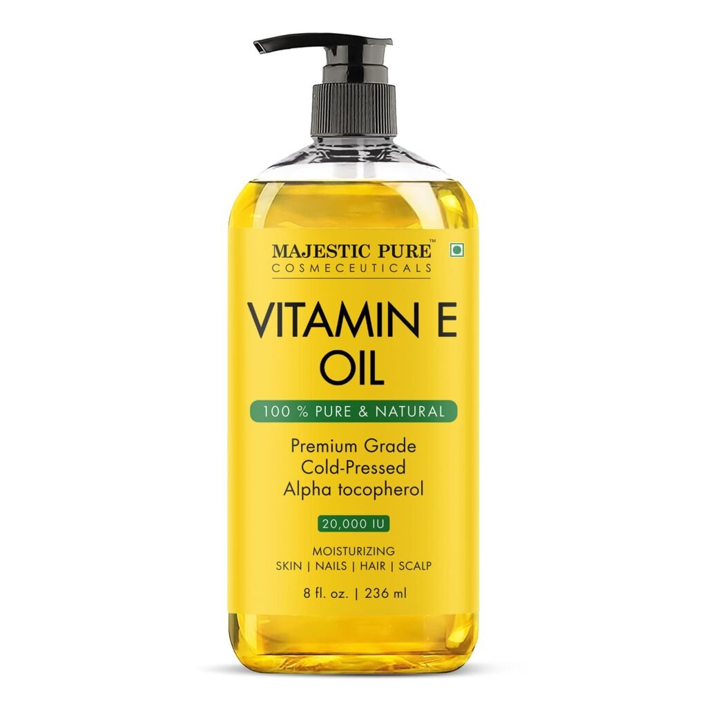Majestic Pure Vitamin E Oil 100% Pure & Natural Body Oil - 8 Fl Oz