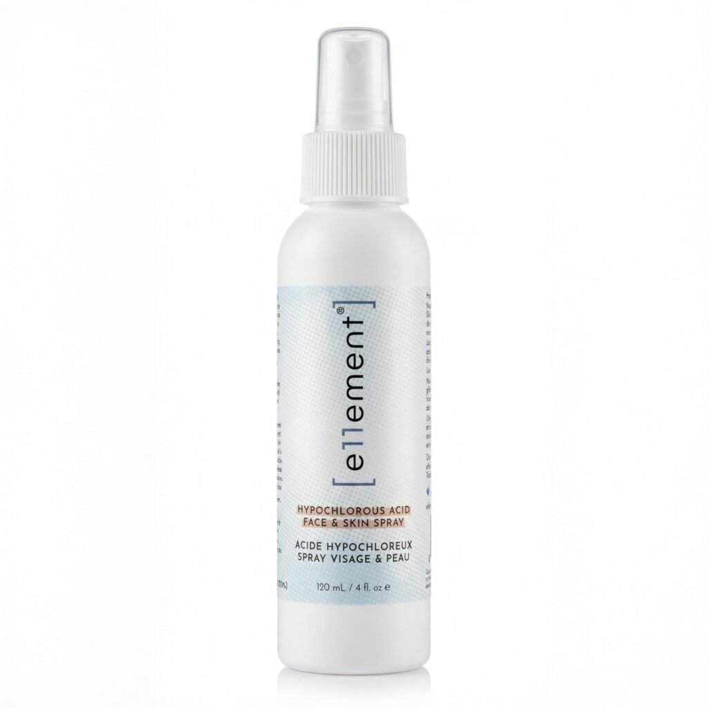 e11ement Hypochlorous Acid Spray for Skin, HOCl Facial Mist & Body Spray, Skin Cleanser for Face, Acne Prone & Sensitive Skin, Fragrance Free, All Skin Types & All Ages (4 oz)