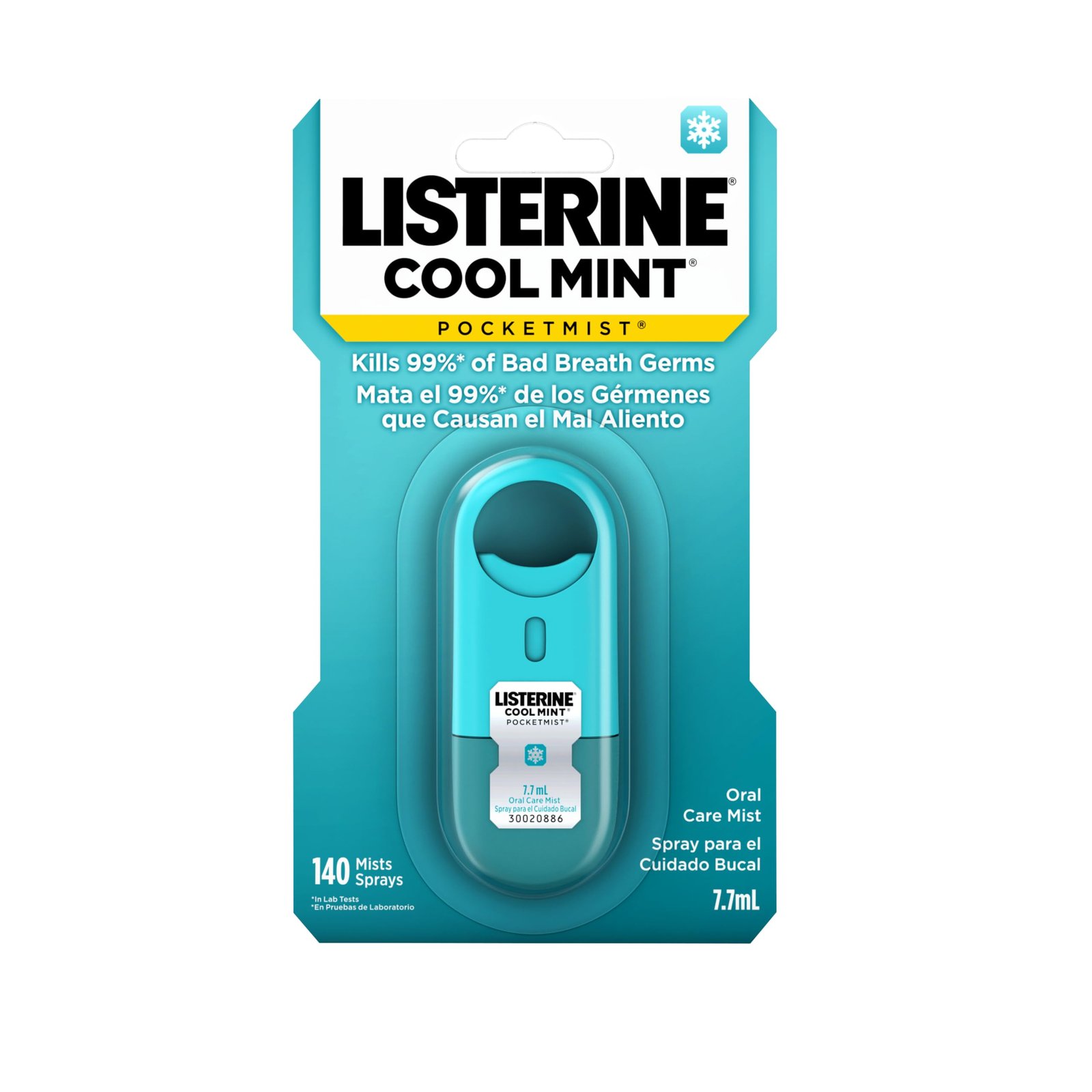 Listerine Pocketmist Oral Care Mist, Cool Mint, 0.26 fl. oz/7.7 mL x 2 - Image 20